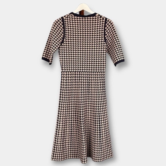 Ann Taylor Houndstooth Sweater Dress Size XS Tall - Picture 2 of 6